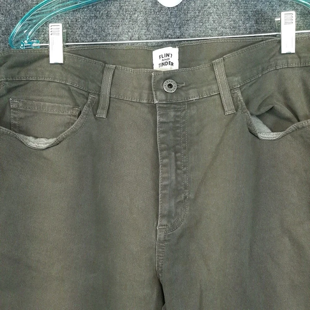 Flint and Tinder 365 Pant Mens 33x32 Straight Fit USA Made Stretch Canvas Jeans